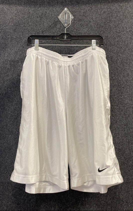 Nike Men's White Mesh Basketball Shorts Embroidered Swoosh Size 3XL
