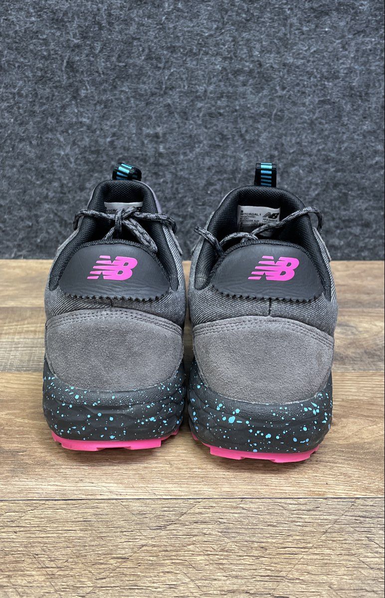 New Balance Fresh Foam Crag v1 Grey Pink Teal Trail Running Shoes Women's Sz 8