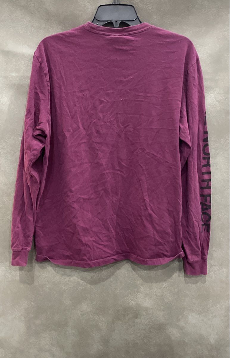 The North Face Men's Purple Circular Design Long Sleeve Logo T-Shirt Size L