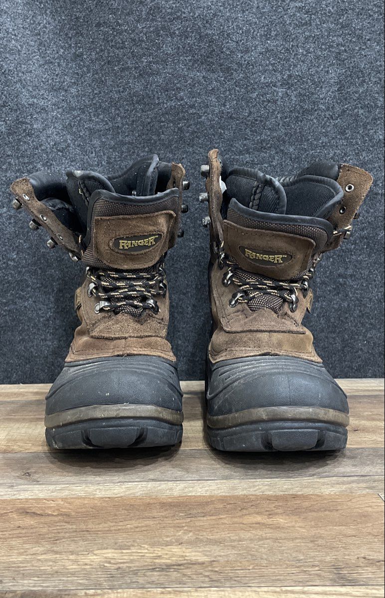 Ranger Men's Brown Black Winter Pac Snow Boots Duck Toe Lace Up Size 9
