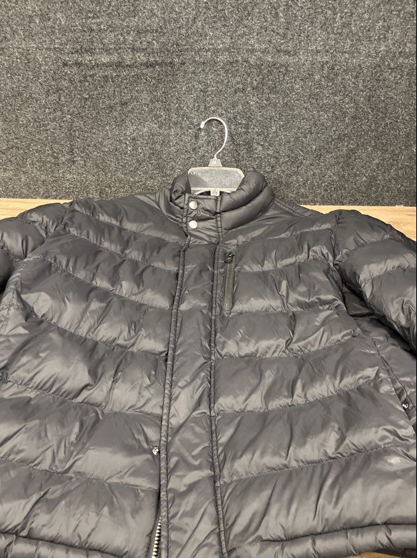 Timberland Men's Black Thermore Quilted Puffer Jacket Full Zip Insulated Sz L