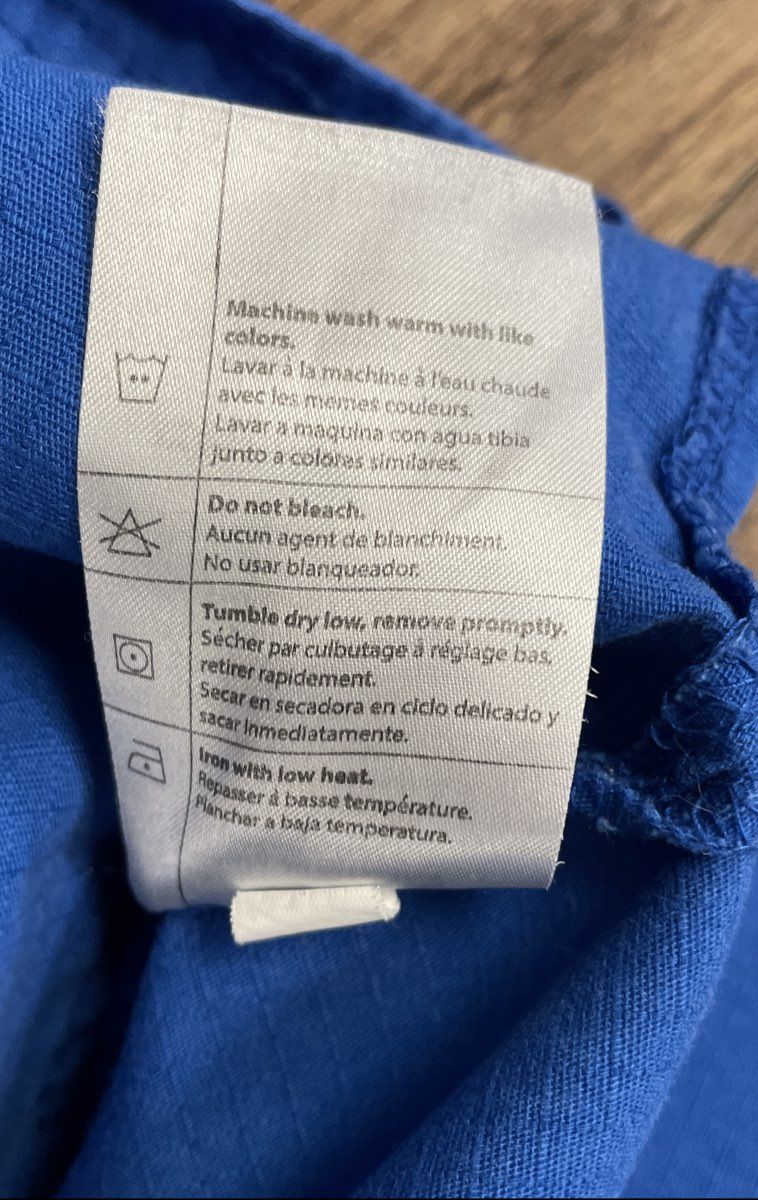 Carhartt Men's Blue V-Neck Ripstop Utility Scrub Shirt Size L