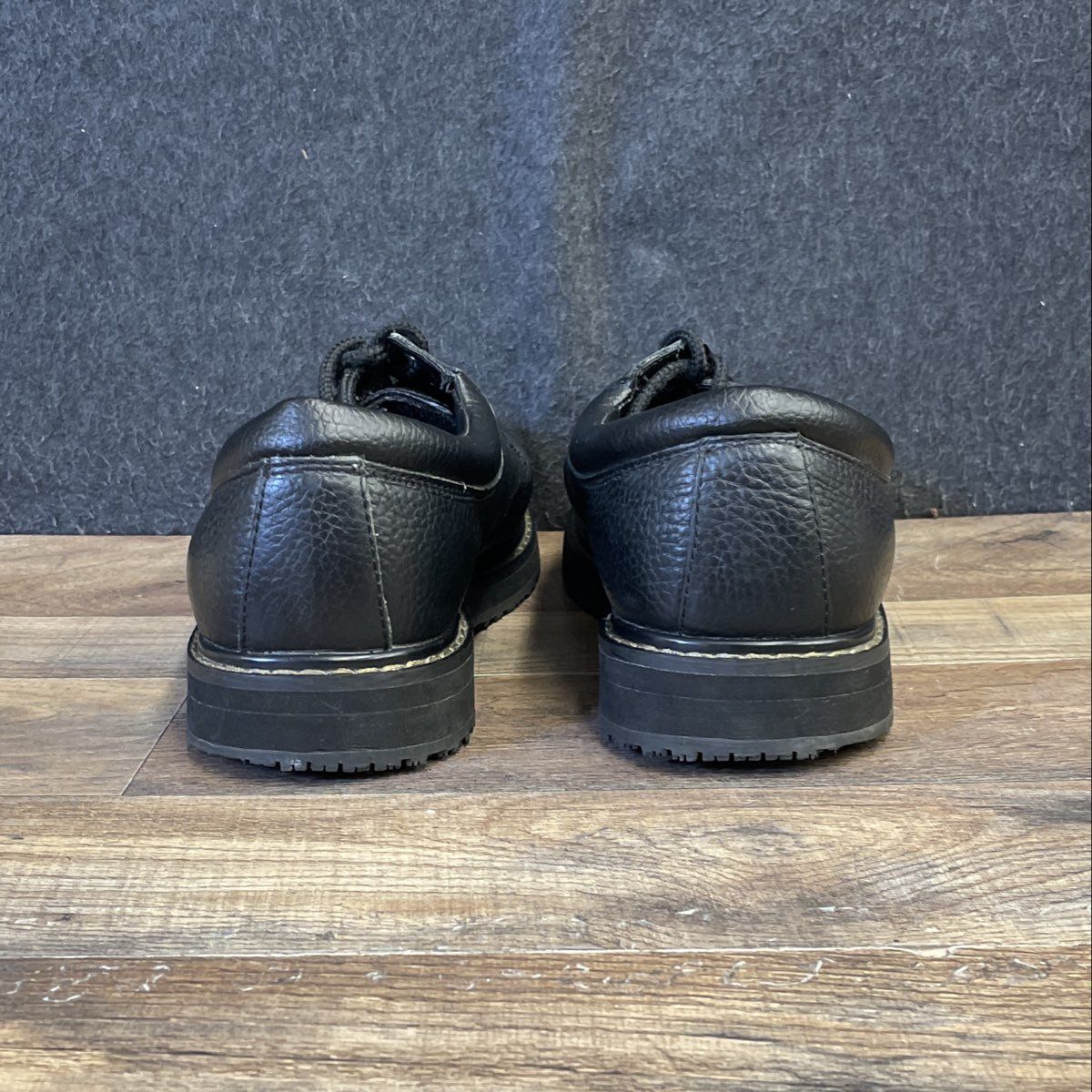 Dr. Scholl's Harrington Black Leather Work Shoes Men's Size 10W