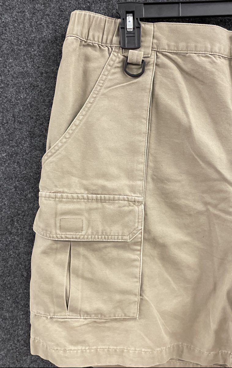 Columbia Men's Klamath Cargo II Shorts Tan Cotton Canvas NWT Sz 42 7" Inseam