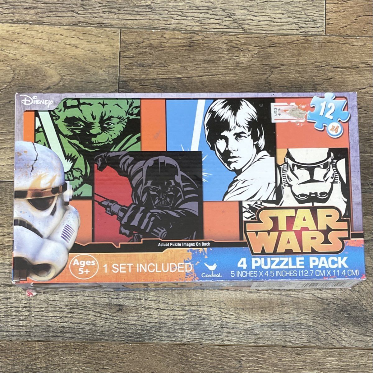 LEGO Star Wars Darth Vader Notebook + Sealed Cardinal 4 Puzzle Pack Lot Disney