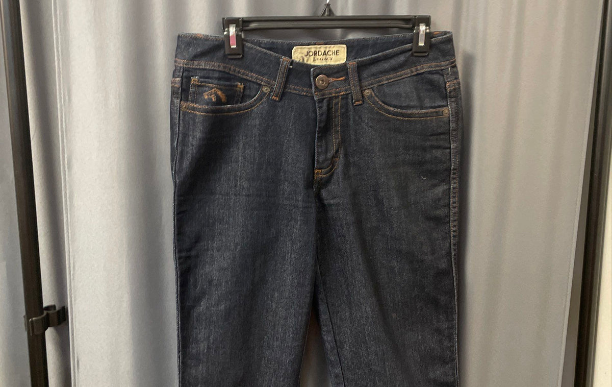 Jordache Women's Alexis Legacy Bootcut Jeans Dark Blue Denim Size 29/8