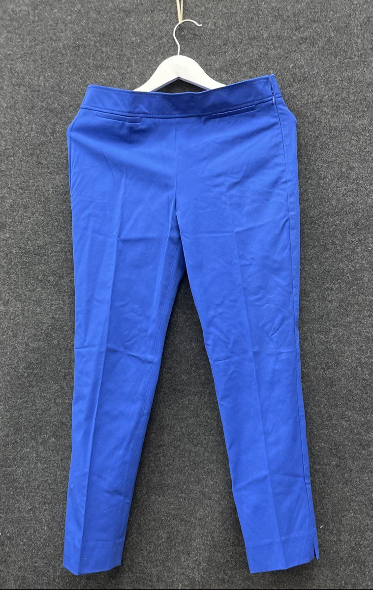 Talbots Women's Cobalt Blue Chatham Ankle Pants Trousers Petites Stretch Sz 4P