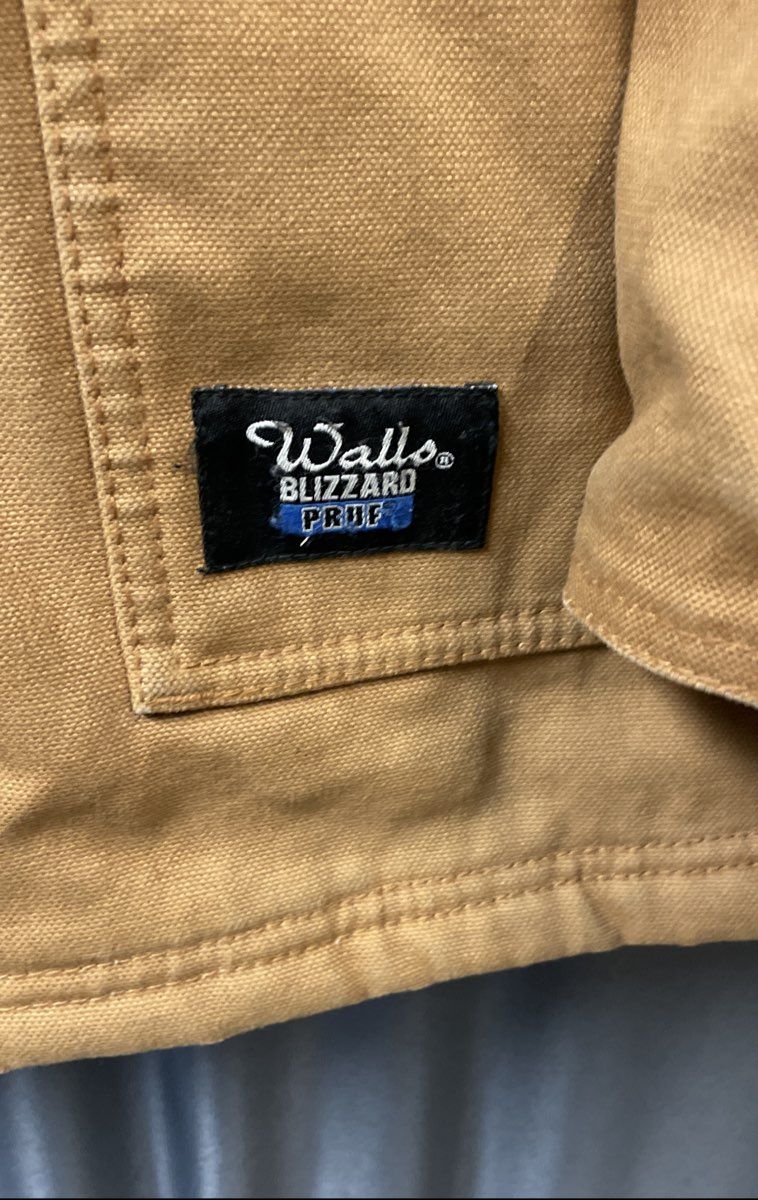 Walls Men's Blizzard Pruf Duck Canvas Work Jacket Brown Sz 2XL