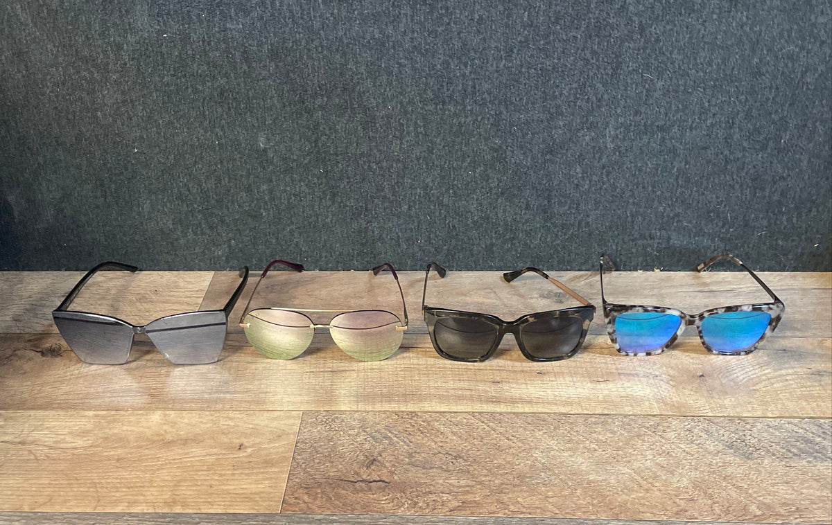 DIFF Women's Sunglasses Lot of 4 Becky Bella Cruz Goldie Tortoise Aviator