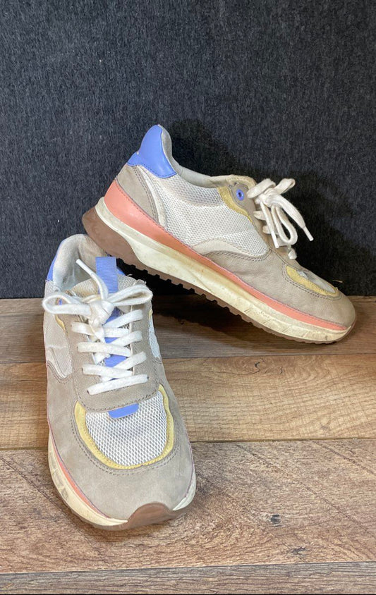 Madewell MWL Court Sneaker Multi-Color Gray Blue Pink Low Top Size Women's 7.5