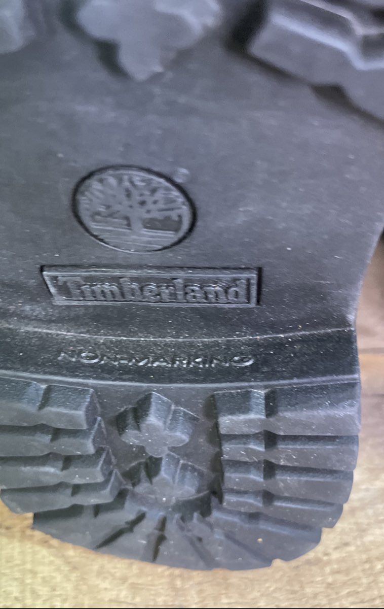 Timberland 6 Inch Premium Waterproof Black Nubuck Boots Size 4.5