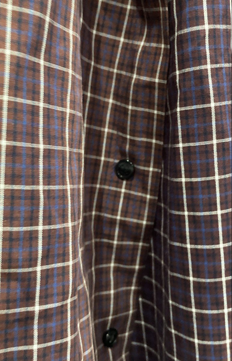 Claiborne Men's Purple Windowpane Stretch Long Sleeve Button Up Shirt Sz 2XLT