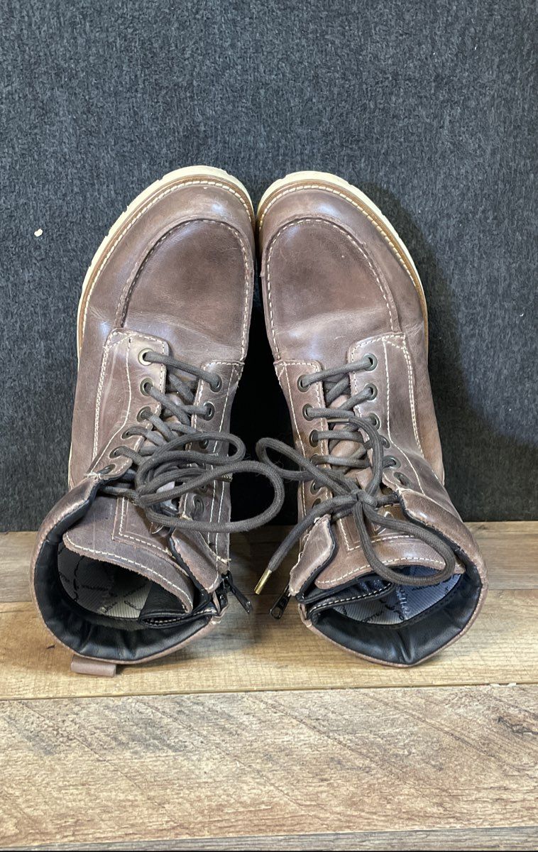 Forma DryTex Brown Leather Side Zip Motorcycle Boots Size 40