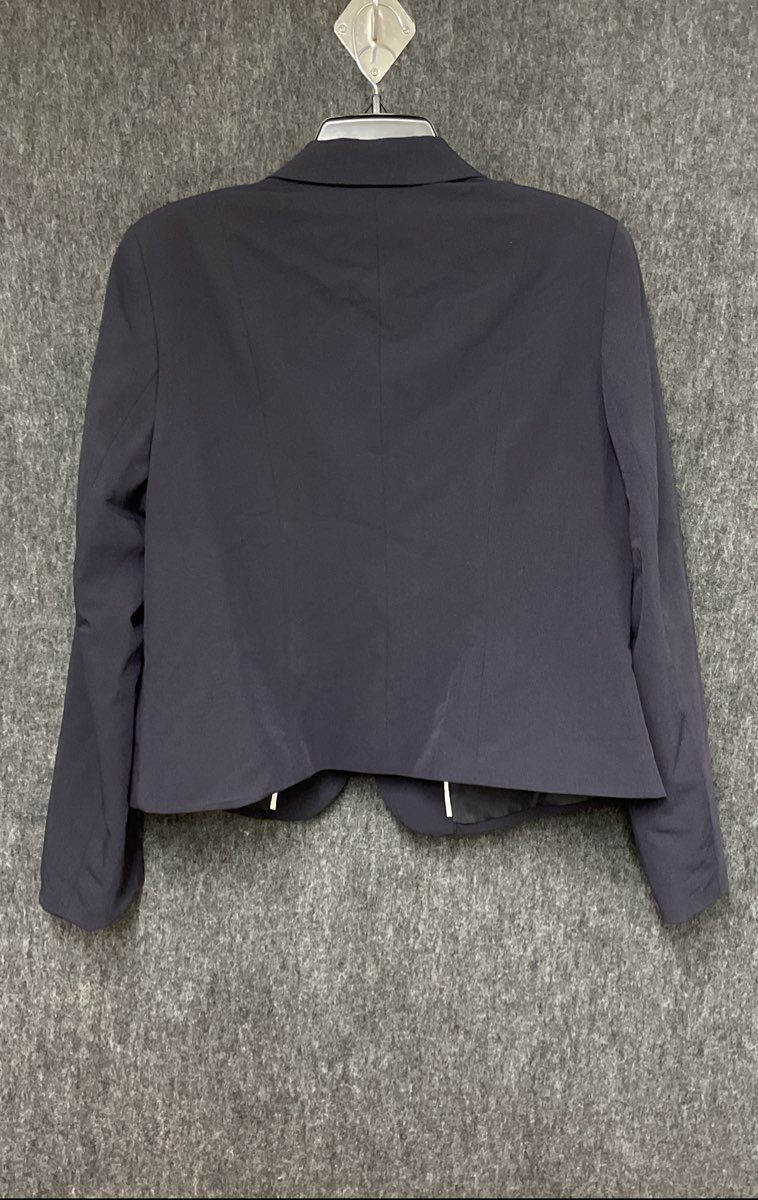 Worthington Women's Navy Blue Single Button Stretch Career Office Blazer Sz XL