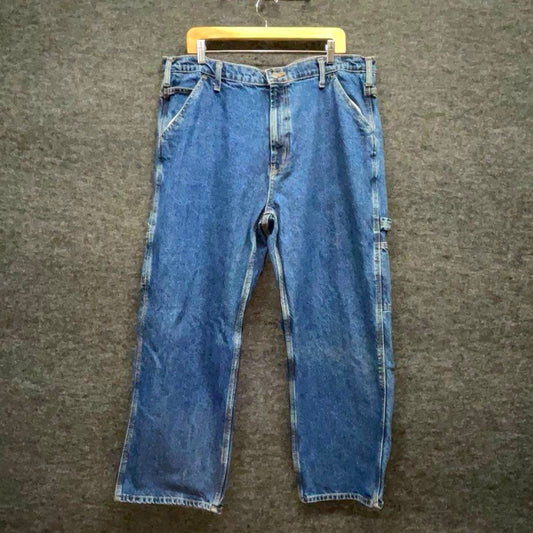 RK Brand Men's Blue Denim Carpenter Straight Leg Workwear Utility Jeans Sz 40x29