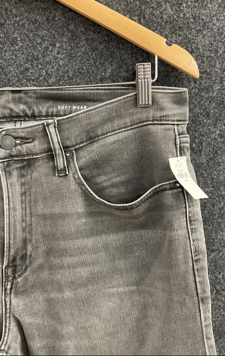 Gap Men's Slim Fit Gray Jeans GapFlex Soft Wear Denim 34x32 NWT