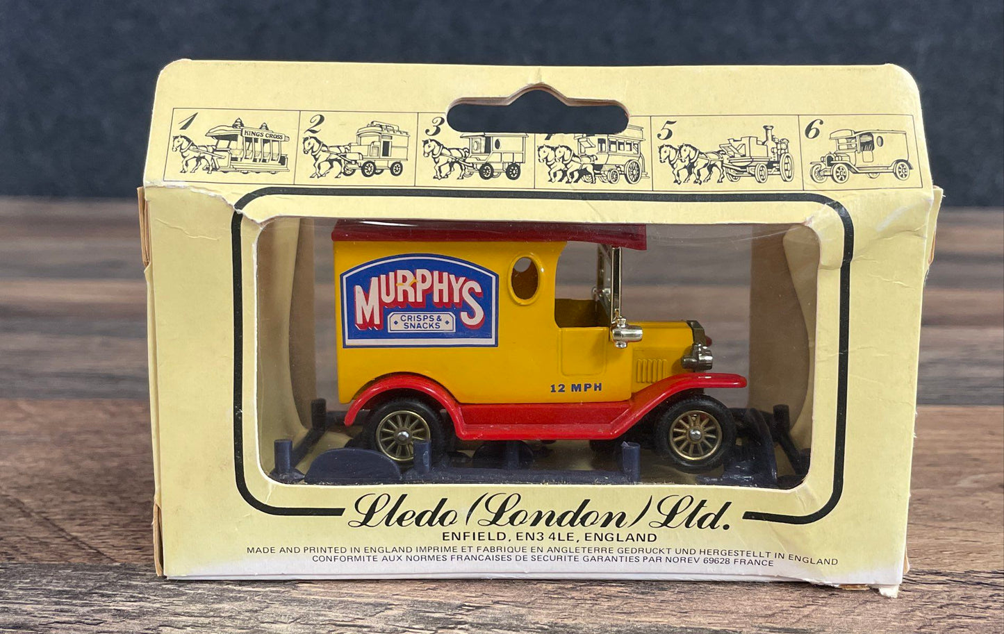 1983 Lledo Days Gone Murphy's Crisps Van New in Box Diecast Made in England