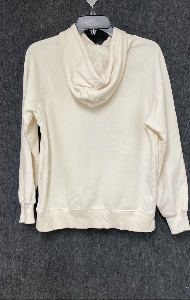 The North Face Women's Cream Pullover Logo Hoodie Kangaroo Pocket Sz S
