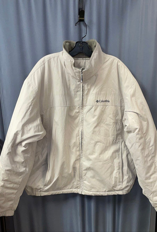 Columbia Sportswear Men's Beige Full Zip Fleece Lined Vented Jacket Sz XL