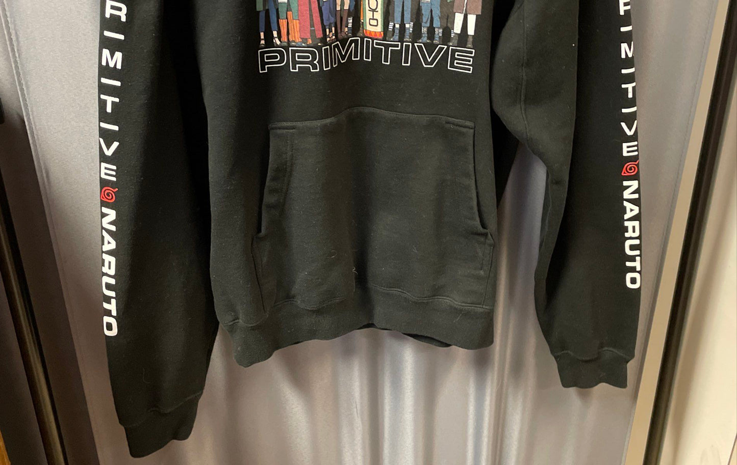 Primitive x Naruto Shippuden Men's Black Pullover Hoodie Graphic Sz M