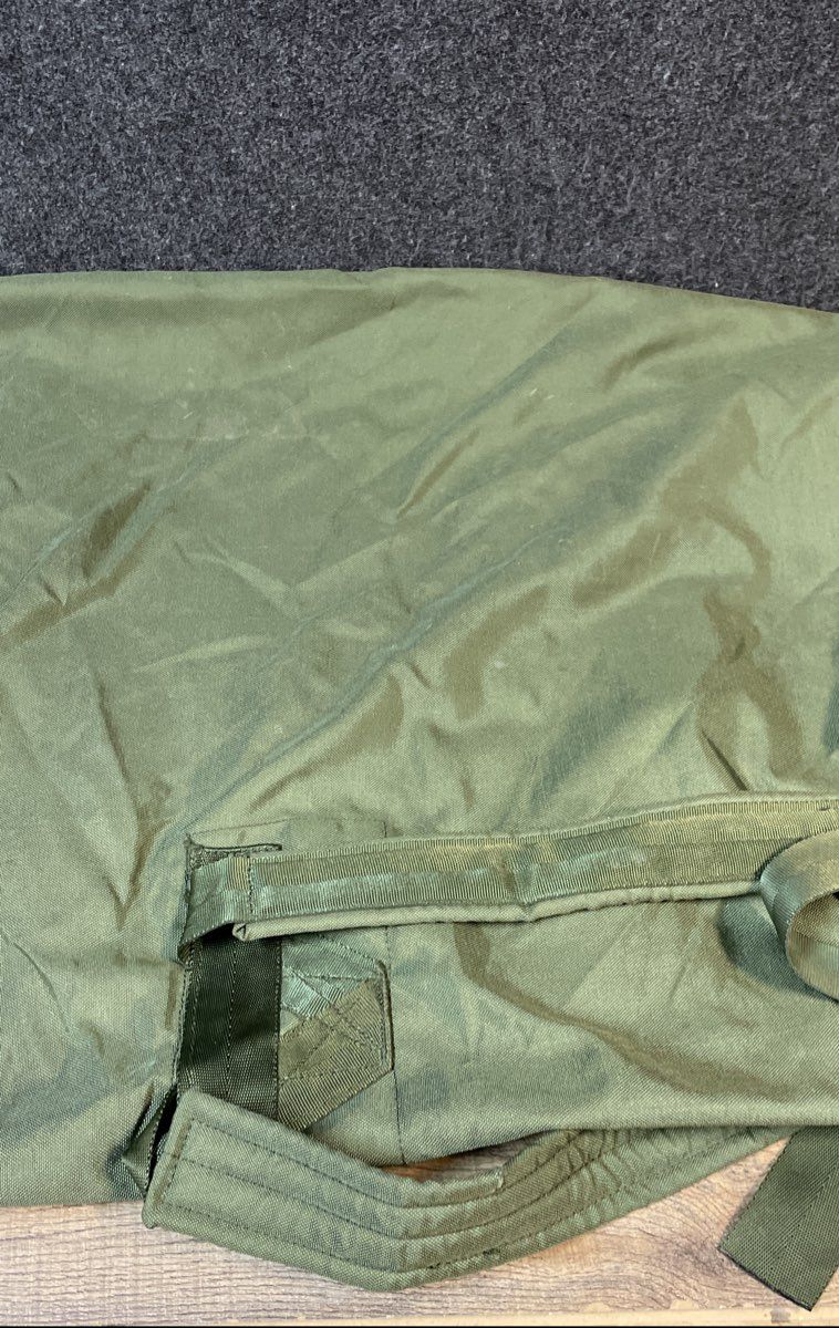 Vintage US Military OD Green Canvas Sea Bag Duffel Bag Backpack Straps