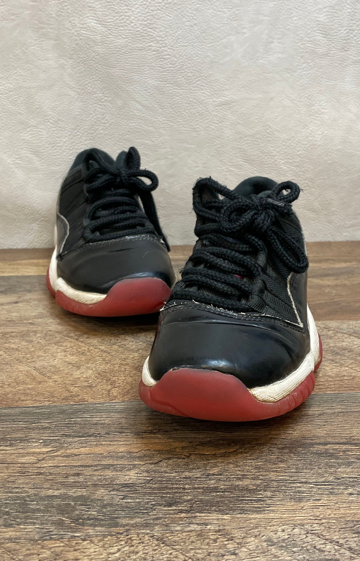 Nike Air Jordan 11 Retro Low Bred Black True Red 2024 Youth Size 4.5Y