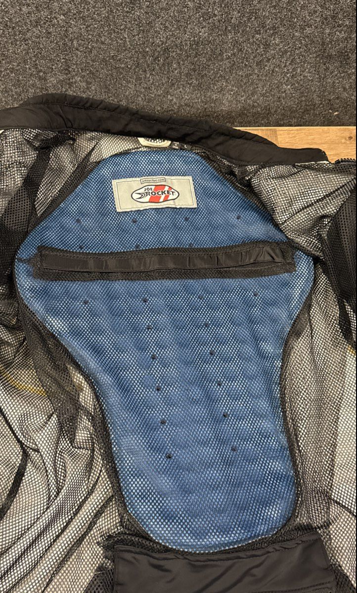 Joe Rocket Men's Phoenix Ion Mesh Motorcycle Jacket Silver Gray Size L