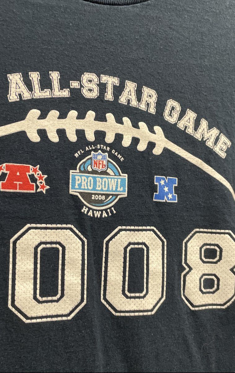 Reebok Men's Navy 2008 NFL Pro Bowl Hawaii All-Star Game Roster T-Shirt Sz M