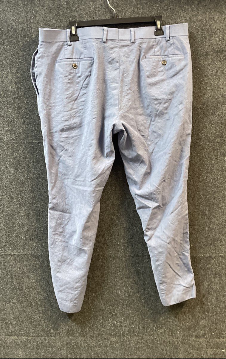 Lauren Ralph Lauren Women's Light Blue Flat Front Straight Leg Trousers