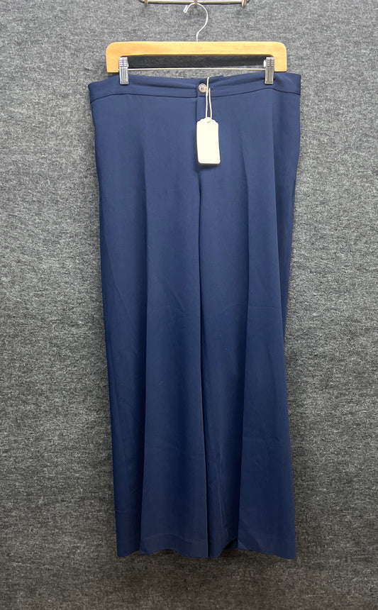 Lauren Ralph Lauren Women's Navy Petite Straight Leg Flat Front Pants Sz 10P