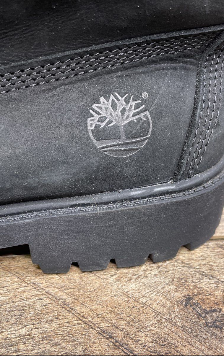 Timberland Premium 6-Inch Waterproof Boots Black Leather Men's Size 7