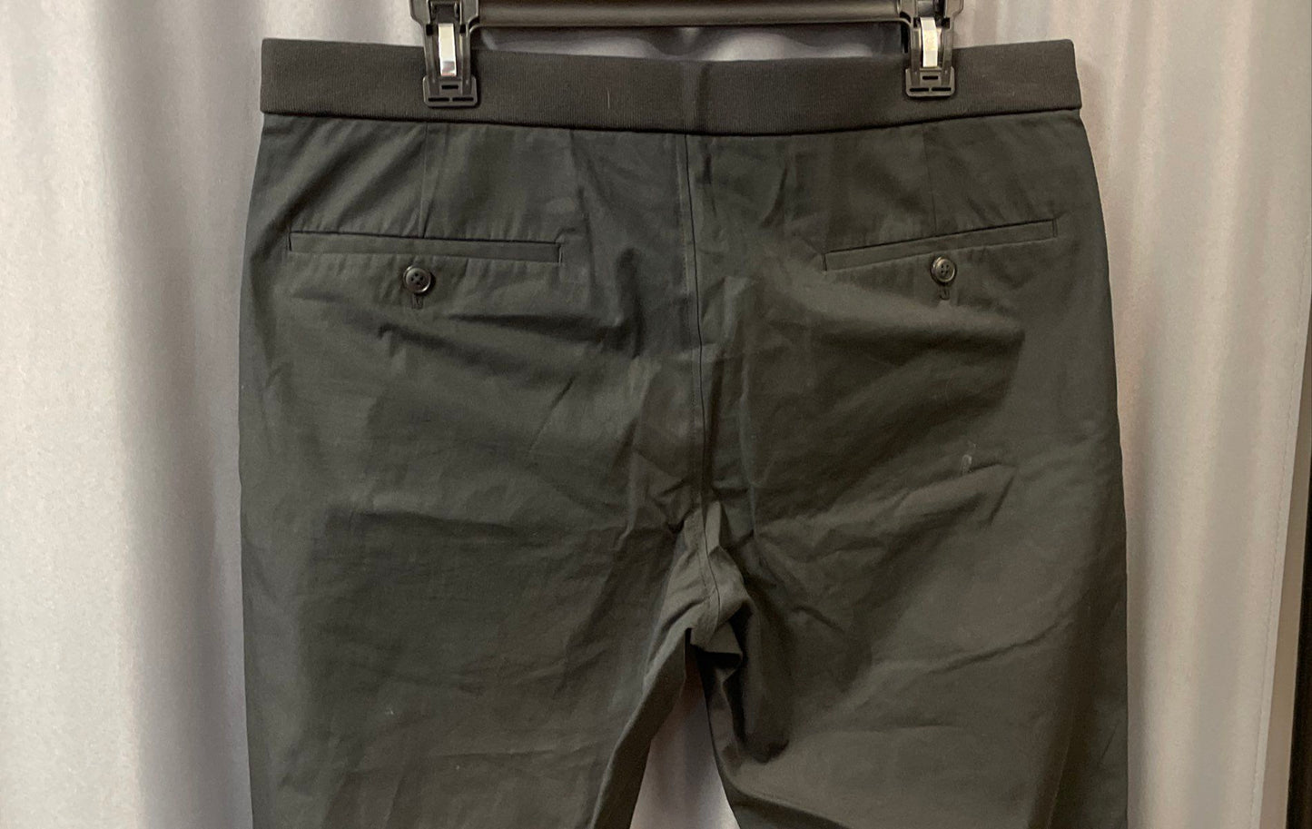 Club Monaco Men's Black Jogger Pants Slacks Elastic Hem Cuffs Sz 34/34