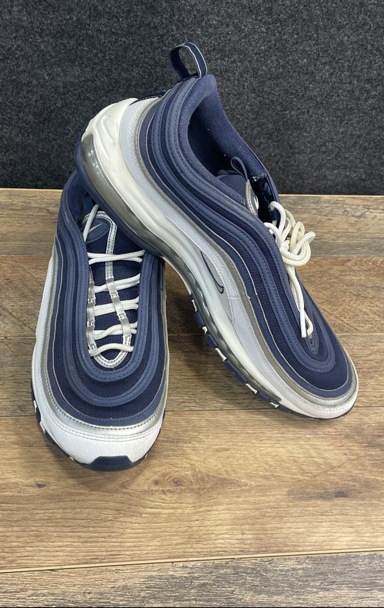 Nike Air Max 97 Midnight Navy White Silver Running Shoes