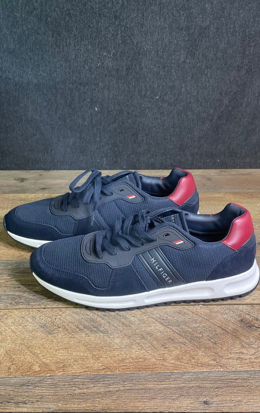 Tommy Hilfiger Massimo Navy Blue Red White Lifestyle Sneakers Men's Size 11