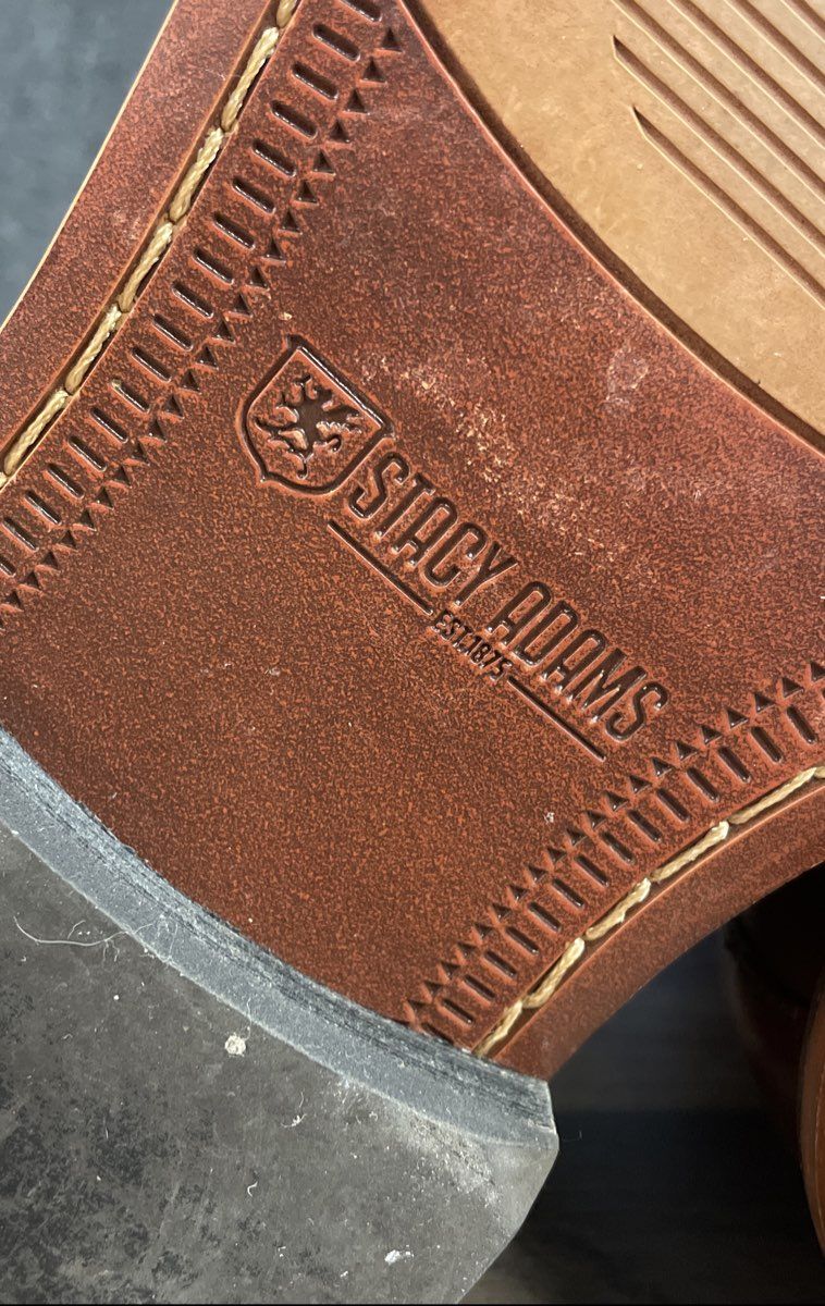 Stacy Adams Redzone Cognac Cap Toe Brogue Chelsea Boot Men's Size 11 M