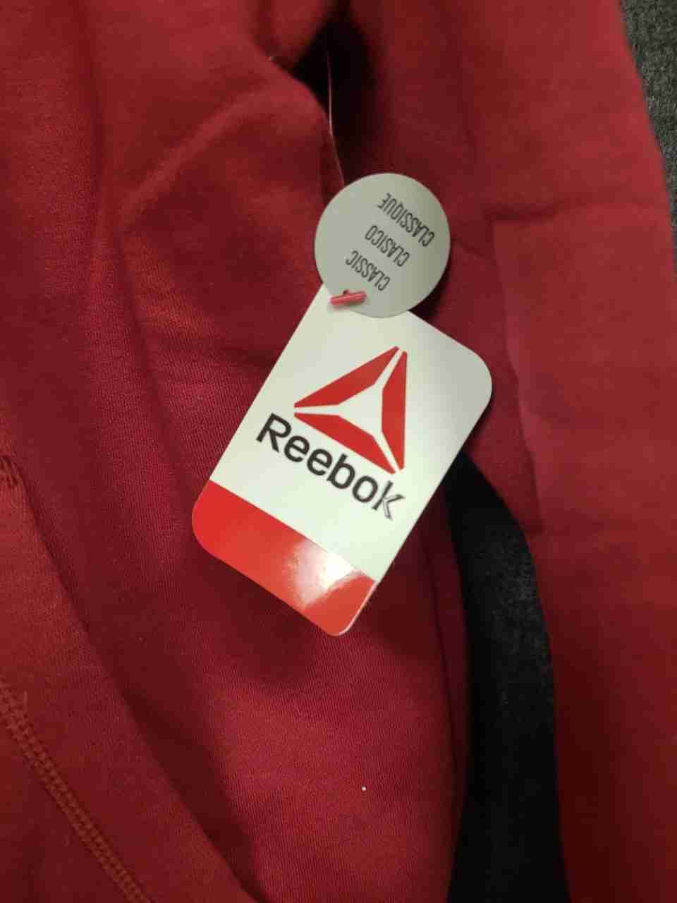 Reebok Men's Delta Logo Hoodie Biking Red Pullover Sweatshirt NWT Size M