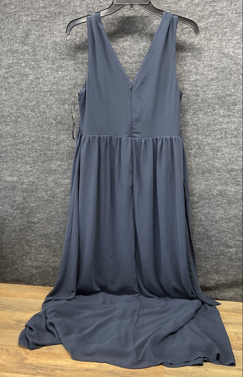 Vila Women's Blue Vimilina Long Sleeveless Maxi Dress Size 38 NWT