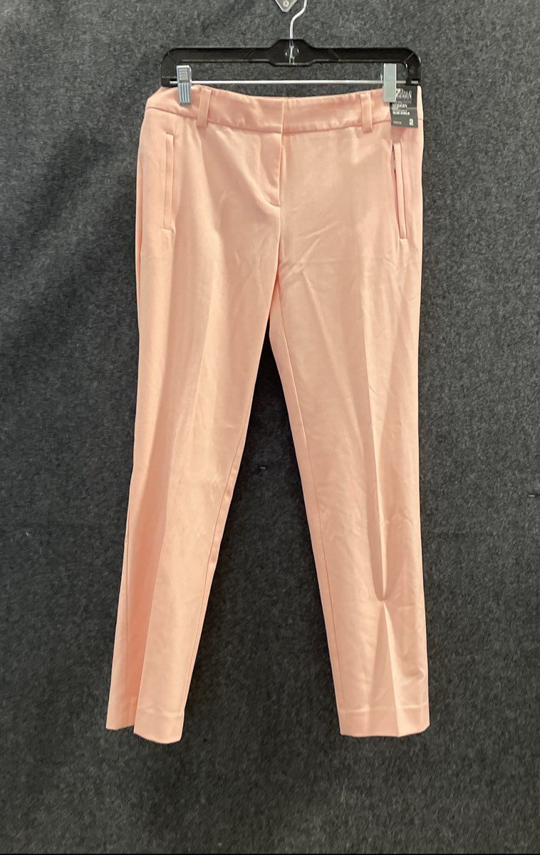 New York & Co 7th Avenue Women's Pink Modern Fit Slim Ankle Pants NWT Sz 2