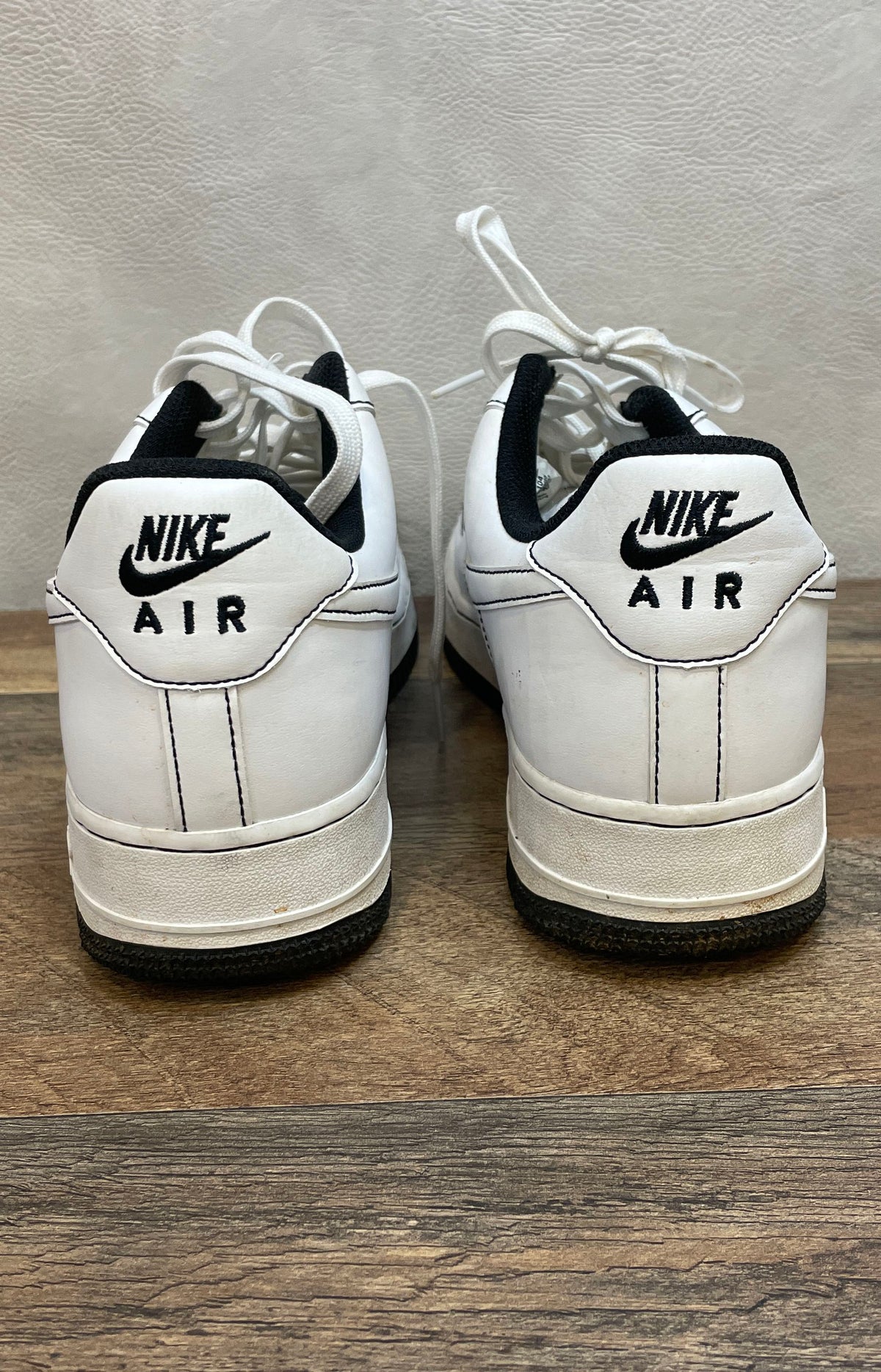 Nike Air Force 1 '07 Contrast Stitch White Black CV1724-104 Men's Size 10