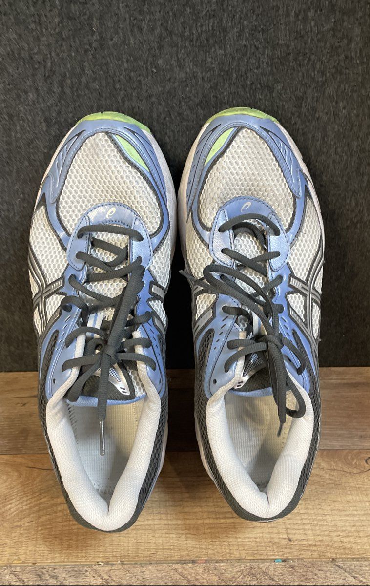 Asics GT-2160 White Blue Grey Silver Tech Running Sneakers Men's Size 11