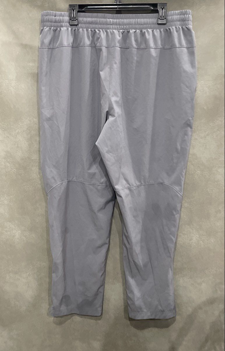 DSG Men's Grey Performance Athletic Track Pants Spandex Blend Ankle Zips Sz XL