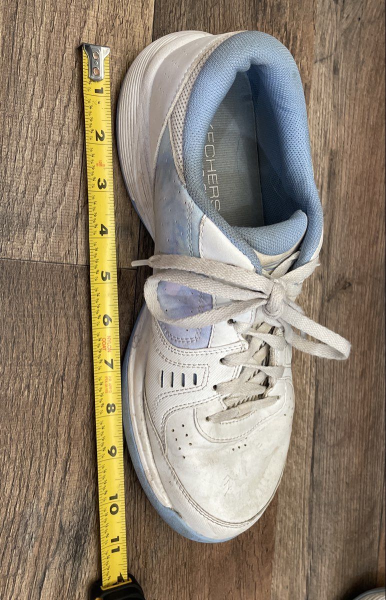 Skechers Relaxed Fit SKX Pickleball White Blue Lavender Tie Dye Size 10.5