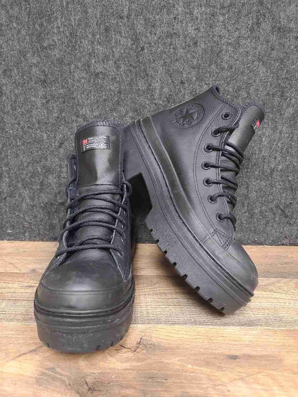 Converse Chuck Taylor All Star Lugged 2.0 Counter Climate Black Boots Size 8