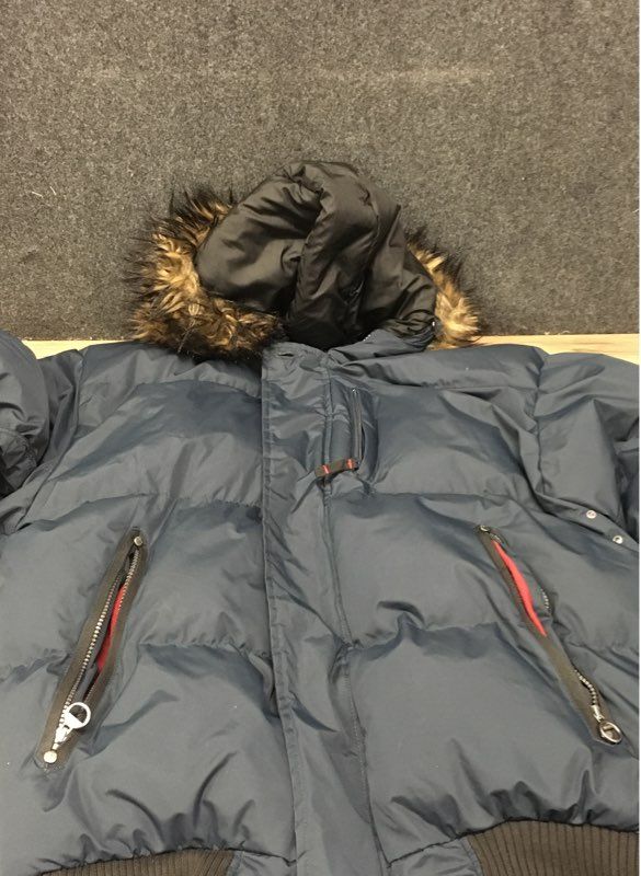 J. Whistler Men's Puffer Jacket Navy Blue All Weather Shed System Sz XXL