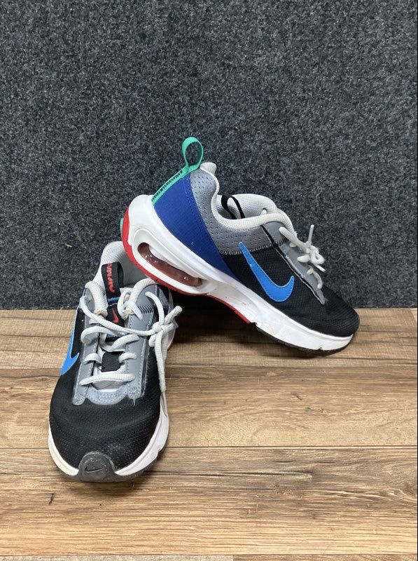 Nike Air Max SYSTM GS Black Photo Blue Grey Kids Running Shoes Size 4Y