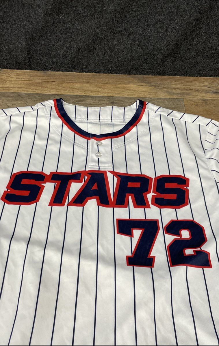 Marucci St Louis Stars Negro League Tribute Baseball Jersey Pinstripe #72 Sz L