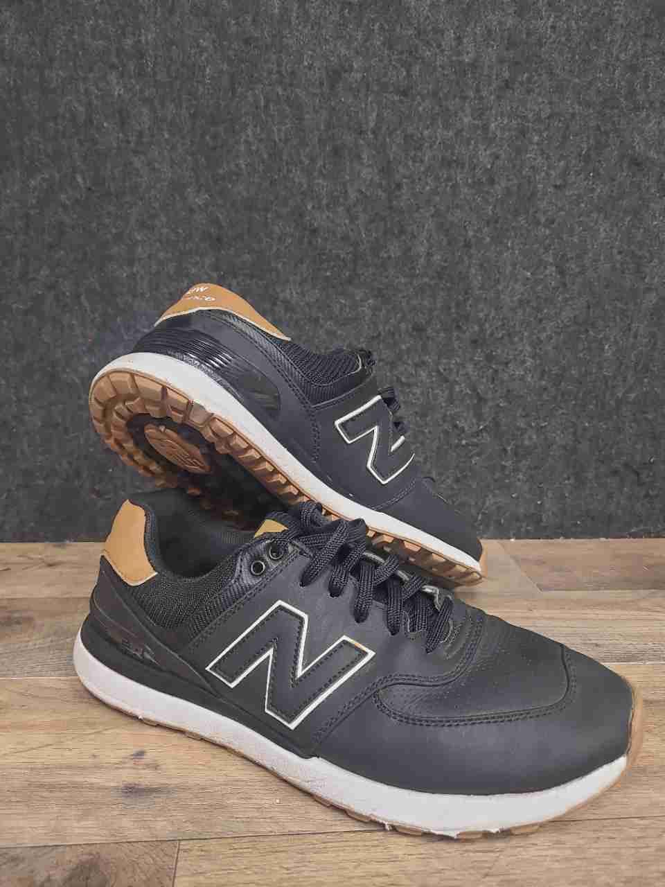 New Balance 574 Black Gum Men's Lifestyle Sneakers MG574BGM Size 10