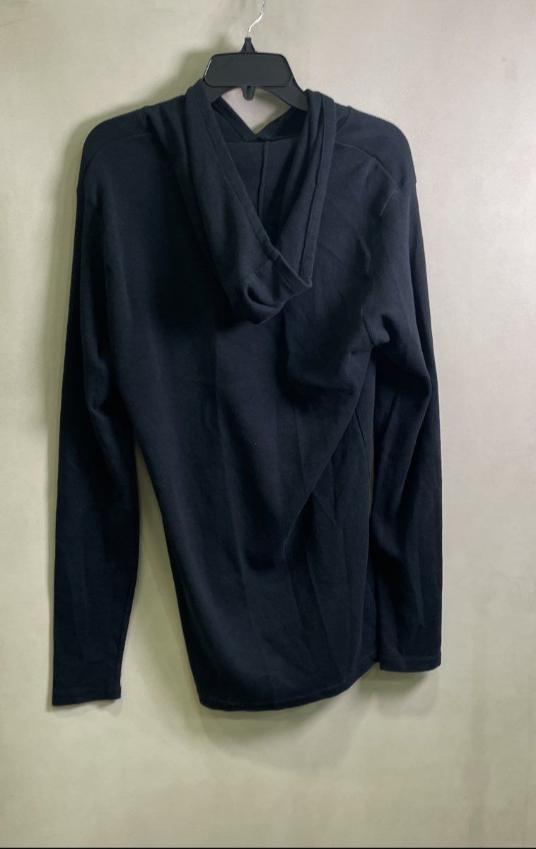 Oakley Men's Long Sleeve Hooded T-Shirt Black Thermal Waffle Knit Sz XL