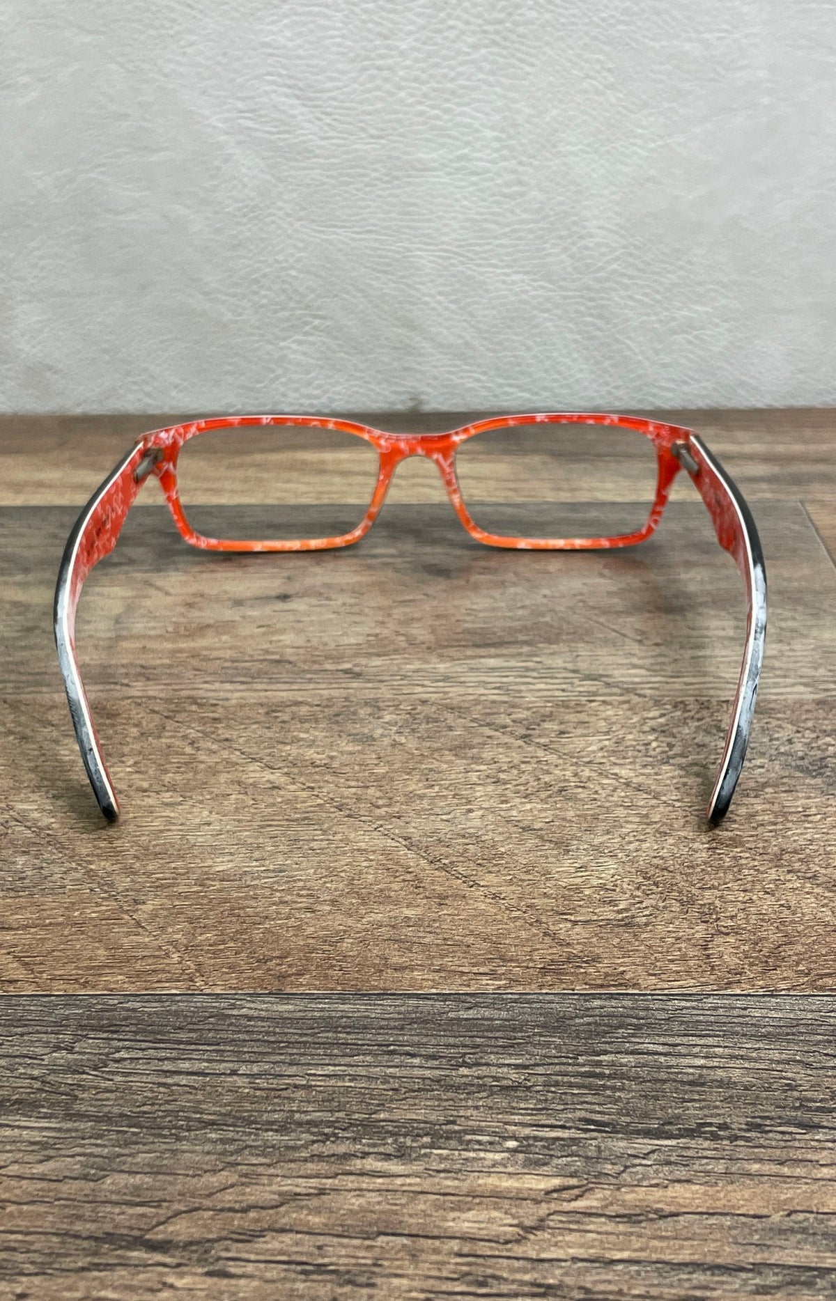 Ray-Ban Unisex RB 5206 2479 Eyeglasses Black Red Print Sz 52-18 140 With Case
