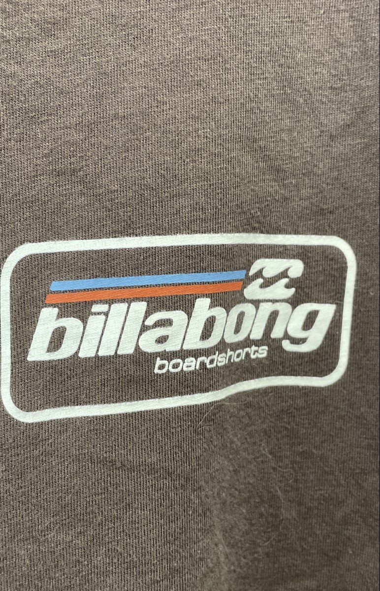 Billabong Men's Brown Graphic T-shirt Boardshorts Logo Regular Tee Sz XXL